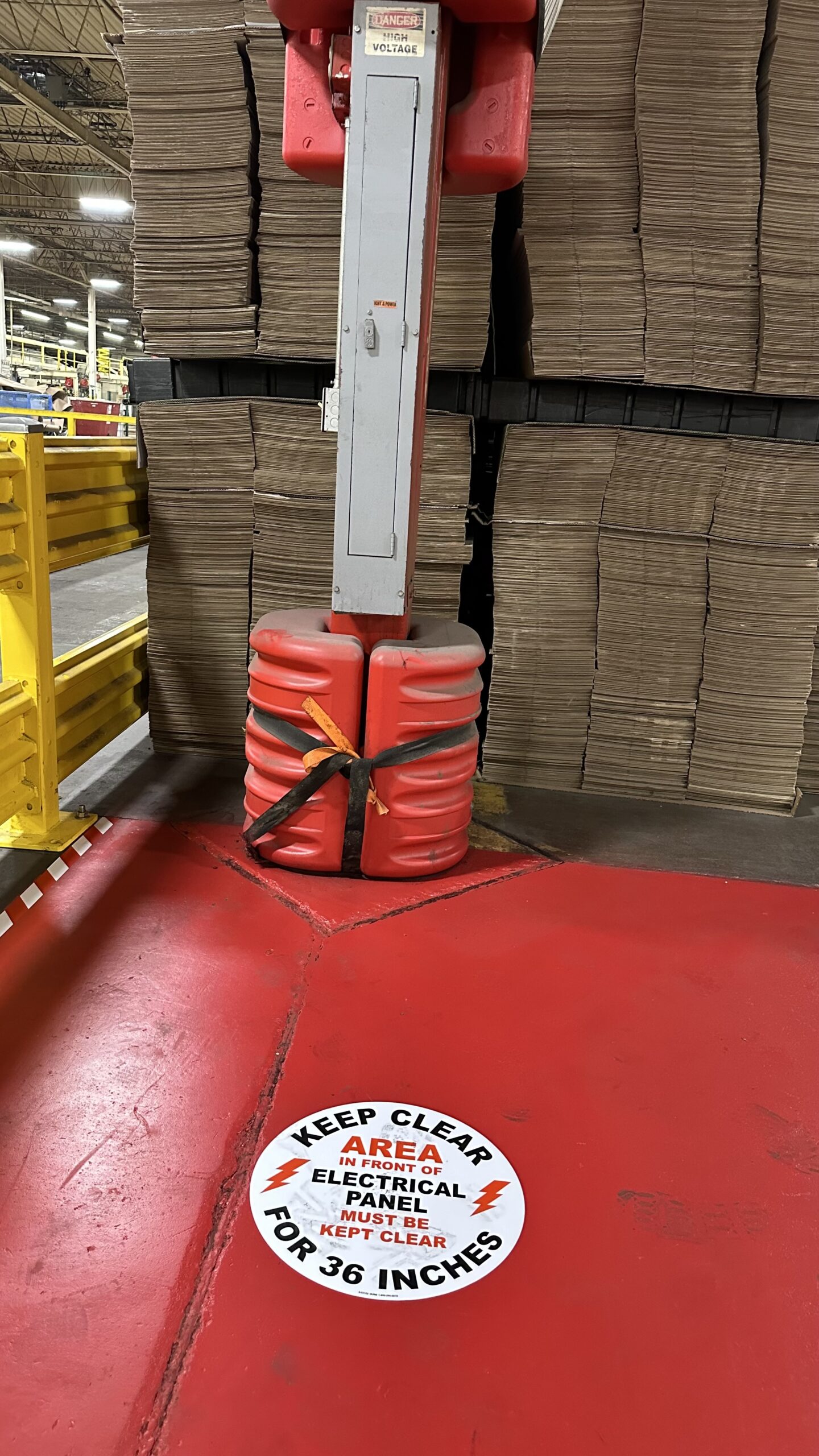 Use signs or caution tape to block off hazardous areas